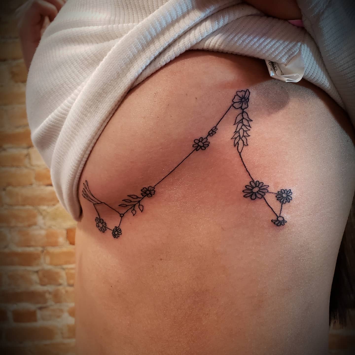 Pisces with Flower Tattoo Ideas -silvergorillaink